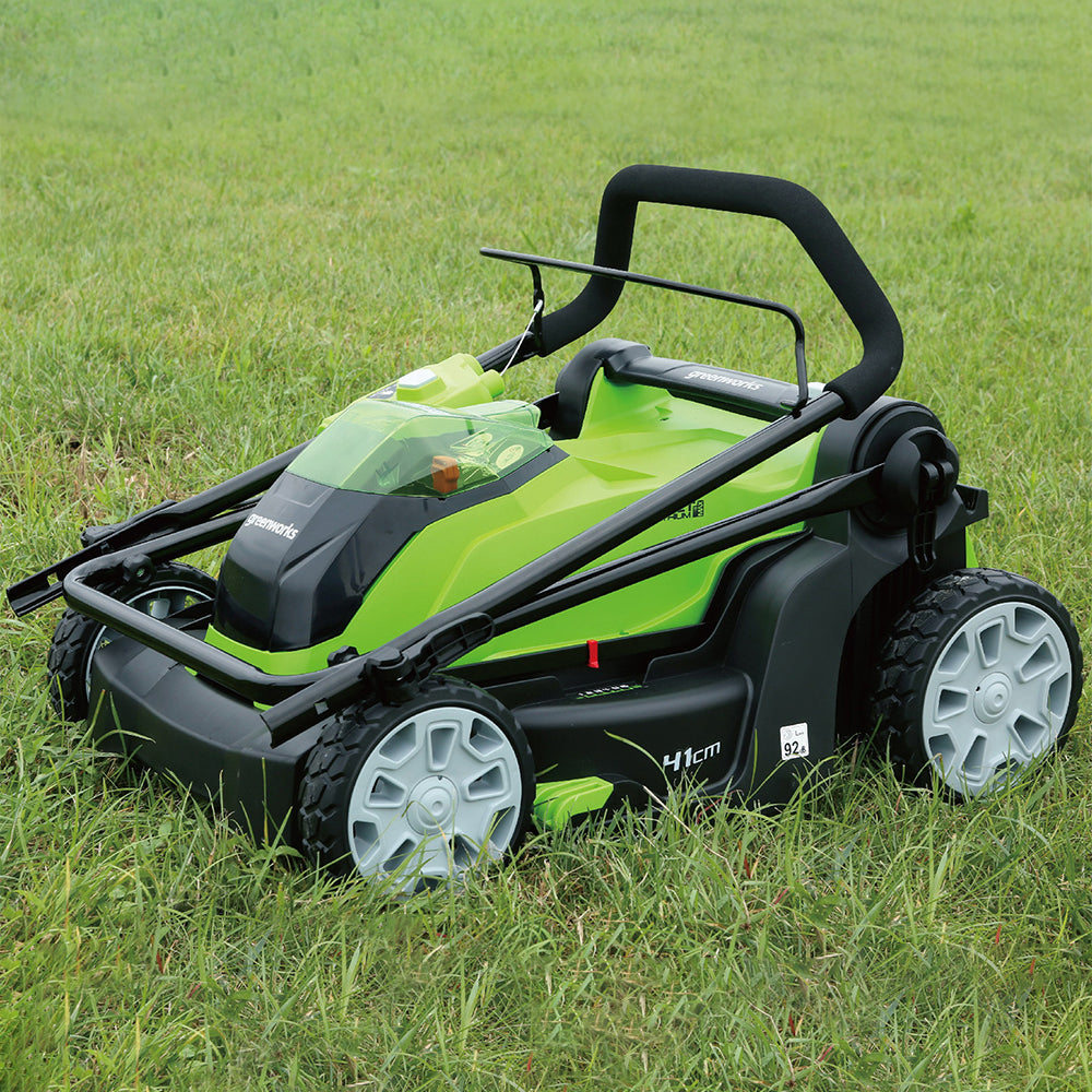40V Cordless Lawn Mower 41cm with 2 x 2Ah Batteries & Charger